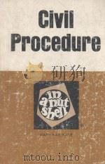 CIVIL PROCEDURE  IN A NUTSHELL（1979 PDF版）