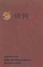 CALIFORNIA CIVIL PROCEDUR BEFORE TRIAL 1957 PDF电子版封面