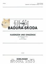Kadenzen und Eingane zum ViolinKonzert in G-Dur KV 216 von W.A.Mozart 03 021 1961 PDF电子版封面
