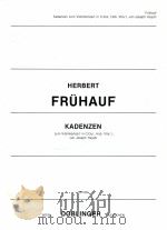 Kadenzen zum ViolinKonzert in C-Dur Hob.Vlla:1.von Joseph Haydn 03 060 1983 PDF电子版封面