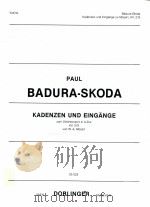 Kadenzen und Eingane zum ViolinKonzert in A-Dur KV 219 von W.A.Mozart 03 023 1961 PDF电子版封面