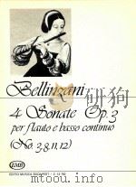 Paolo benedetto Bellinzani 4 Sonate per flauto e basso continuo Op.3 No.3 8 11 12 z.12 792（1984 PDF版）
