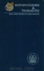 NOMENCLATURE & HIERARCHY BASIC LATIN AMERICAN LEGAL SOURCES 1979 PDF电子版封面 0844403113