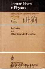 LECTURE NOTES IN PHYSICS 1-222（1985 PDF版）