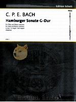 Hamburger Sonate fur Flote und Basso continuo Cembalo Pianoforte Violoncello Viola da Gamba ad lib f（1955 PDF版）