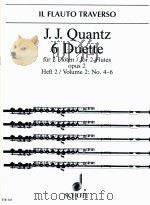 Johann joachim quantz 6 duets for flutes opus 2 heft 2 volume2:no04-6 nikolaus deliusftr 181 1997 PDF电子版封面