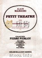 Petit Theatre pour Hautbois et Piano 1982 PDF电子版封面 Alain Margoni
