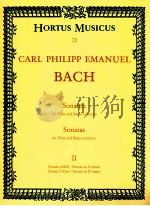 Sonatas for Flute and Basso continuo Ⅱ Sonate a-Moll/Sonate D-Dur in aminor sonate D-dur/sonata in D（1967 PDF版）