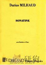Sonatine pour Hautbois et Piano 1955 PDF电子版封面