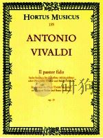 Il pastor fido Six Sonatas for FluteTreble Recorder or Oboe or Violin and Basso continuo op.13 hm 13（1956 PDF版）