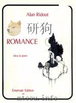 Romance for Oboe and Piano emerson edition 198 1989 PDF电子版封面 Alan Ridout