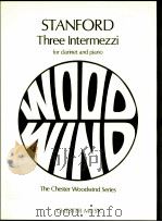 Three Intermezzi Op.13 for clarinet and piano 1989 PDF电子版封面 0711944032