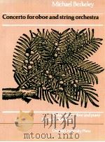 Concerto for oboe and string orchestra reduction for oboe and piano by susan bradshaw（1982 PDF版）