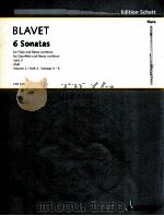 6 Sonatas for Flute and Basso continuo opus 2 Volume 2/Heft:Sonatas 4-6 FTR 165（1998 PDF版）