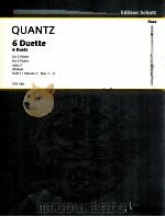 6 Duets for 2 flutes opus 2 Heft 1/Volume 1:Nos.1-3 FTR 180 1997 PDF电子版封面
