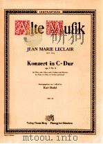 Konzert in C-Dur op.7 Nr.3 for Flute or Oboe or Violin and Piano AM 15b 1956 PDF电子版封面