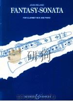 Fantasy-Sonata for clarinet in Bb and Piano（1945 PDF版）