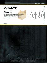 Sonate for flute Oboe Violin and Basso continuo B minor FTR 62 1968 PDF电子版封面