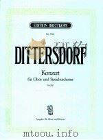edition breitkopf Nr.5963 concerto for Oboe and String orchestra in G major edition for Oboe and pia 1976 PDF电子版封面
