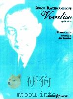 Vocalise Op.34 No.14 Piano Solo 1956 PDF电子版封面