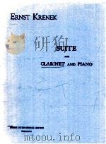 Suite for clarinet and piano R.M.2018（1956 PDF版）