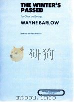The Winter's Passed for Oboe and Strings oboe solo with piano reduction（1940 PDF版）