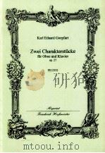 Zwei Charakterstucke fur Oboe und Klavier op.27 FH 2332 PDF电子版封面