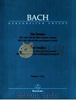 four Sonatas BWV 1034-1035 for Flute and Basso continuo BWV 1030 1032 for Flute and obbligato arpsic（1966 PDF版）