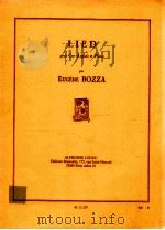 Lied pour Cor Anglais et Piano AL 21 337 1954 PDF电子版封面 Eugene Bozza