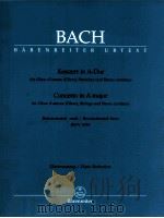 Concerto in A major for Oboe d'amore Oboe Strings and Basso continuo BWV 1055 BA 5145a   1988  PDF电子版封面     