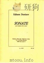 sonate pour saxophone alto et piano A.L.24.654 1973 PDF电子版封面