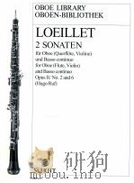 2 Sonaten for oboe Flute Violin and Basso continuo Opus II/No.2 and 6 OBB 27 1974 PDF电子版封面