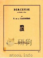Berceuse pour Hautbois et Piano 1957 PDF电子版封面