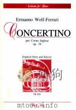 Concertino per Corno Inglese Orchestra d'archi e due Corni op.34 kleines konzert fur englisch h 1966 PDF电子版封面