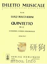 diletto musicale Nr.103 Quintetto in G 2 Violinen 2 Violen Violoncello Op.60/Nr.5 Stimmen 1962 PDF电子版封面