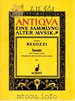 Sonate D major fur Querflote oder Oboe oder Violine und Basso continuo cembalo pianoforte violoncell 1966 PDF电子版封面