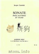 Sonate pour Hautbois et Piano AL 21948 1959 PDF电子版封面