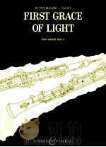 First Grace of Light for oboe solo AD 162（1995 PDF版）