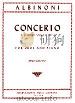 albinoni Concerto in D minor Opus 9 No.2 for Oboe and Piano remo giazotto No.1025（1950 PDF版）
