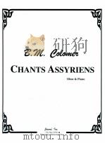 Chants Assyriens Oboe & Piano（1998 PDF版）