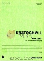 Konzert fur Viola & Kammerorchester Op.67 Viola & Klavier 03 604 1977 PDF电子版封面