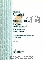 Sonata in C for Viola and Keyboard ED 11261（1977 PDF版）