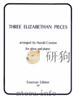 Three Elizabethan Pieces for oboe and piano（1991 PDF版）