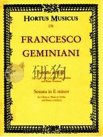 Sonata in E minor for Oboe or Flute or Violin and Basso continuo 178 1989 PDF电子版封面