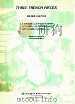 Three French Pieces for Oboe and Piano M 1867（ PDF版）