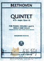 beethoven No.423 Quintet in Eb major Opus 16 for Piano Violins Ⅰ and Ⅱ Viola and Cello Originally fo（1984 PDF版）