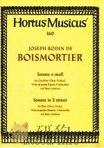 Sonata in E minor for Flute Oboe Violin Viola da gamba Bassoon Violoncello and Basso continuo Op.XXX 1959 PDF电子版封面