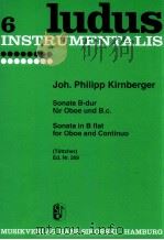 sonate in flat B oboe and continuo Tottcher Ed.Nr.269（1954 PDF版）