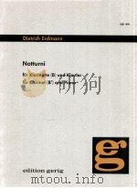 notturni for clarinetBb and piano 1973 PDF电子版封面