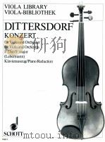 Konzert in F-Dur für Viola und Orchester Krebs Them.Verz.168 Klavierauszug VAB 9 1987 PDF电子版封面